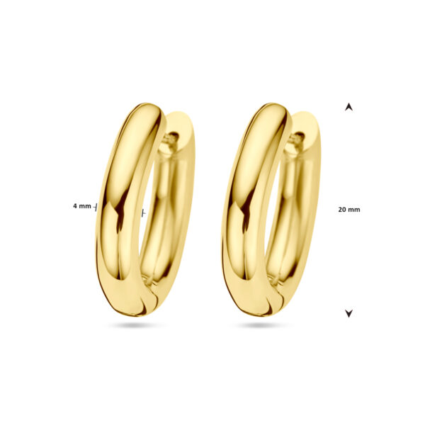klapoorringen 14K geelgoud - Afbeelding 4