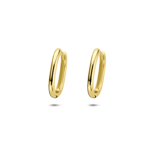 klapoorringen 15 mm 14K geelgoud