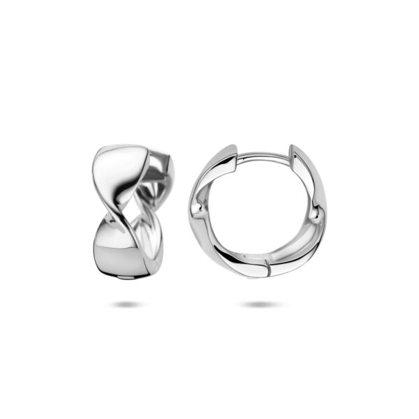 klapoorringen 15 mm zilver gerhodineerd - Afbeelding 3