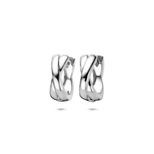 klapoorringen 15 mm zilver gerhodineerd
