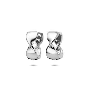 klapoorringen 15 mm zilver gerhodineerd