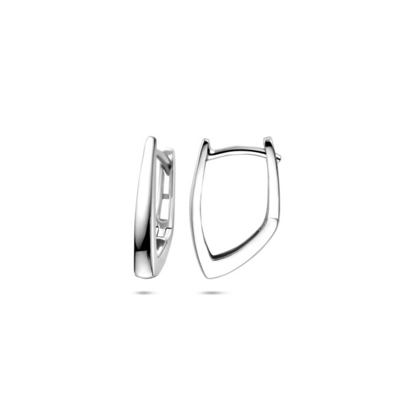 klapoorringen 17 mm zilver gerhodineerd - Afbeelding 3