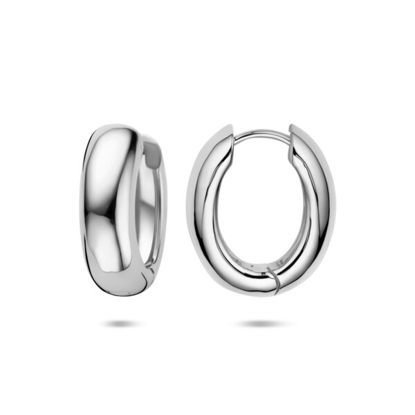 klapoorringen 20 mm zilver gerhodineerd - Afbeelding 3