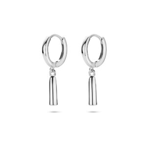 klapoorringen 22 mm zilver gerhodineerd