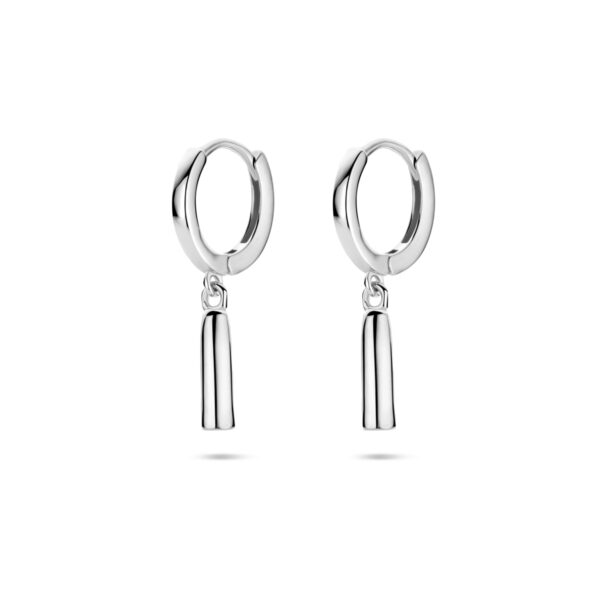klapoorringen 22 mm zilver gerhodineerd