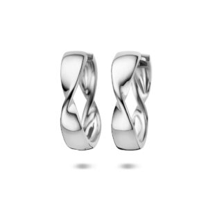 klapoorringen 25 mm zilver gerhodineerd