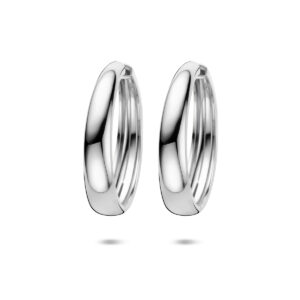 klapoorringen 40 mm zilver gerhodineerd