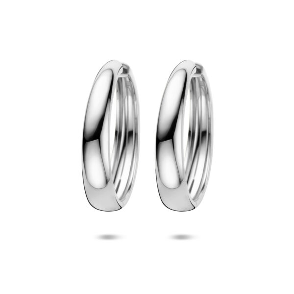 klapoorringen 40 mm zilver gerhodineerd