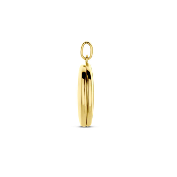 medaillon ovaal 22 mm 14K geelgoud - Afbeelding 3
