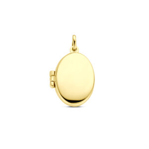 medaillon ovaal 22 mm 14K geelgoud