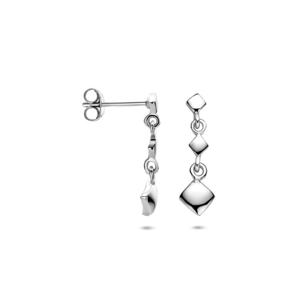 oorhangers 20 mm zilver gerhodineerd - Afbeelding 3