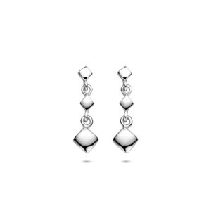 oorhangers 20 mm zilver gerhodineerd
