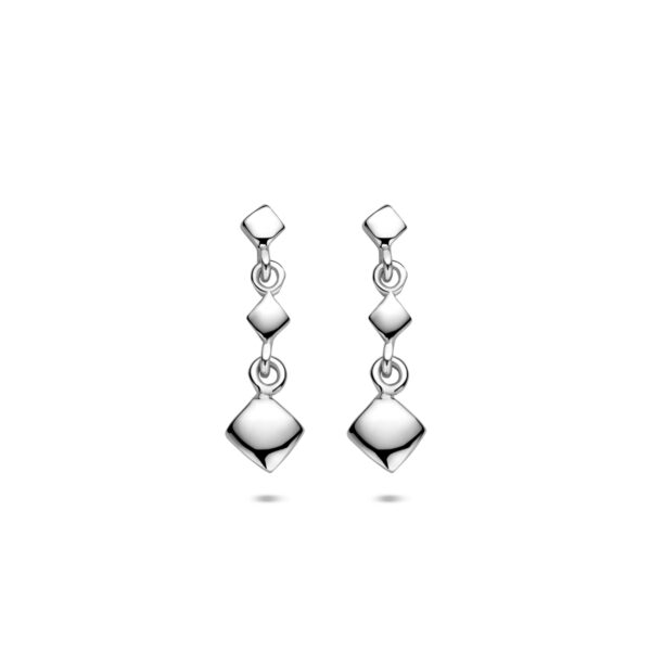 oorhangers 20 mm zilver gerhodineerd