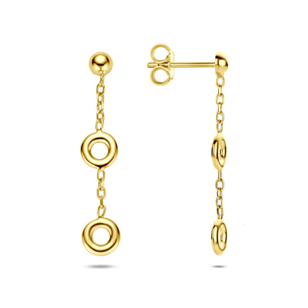 oorhangers 32 mm 14K geelgoud - Afbeelding 3