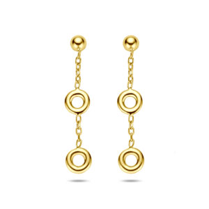 oorhangers 32 mm 14K geelgoud