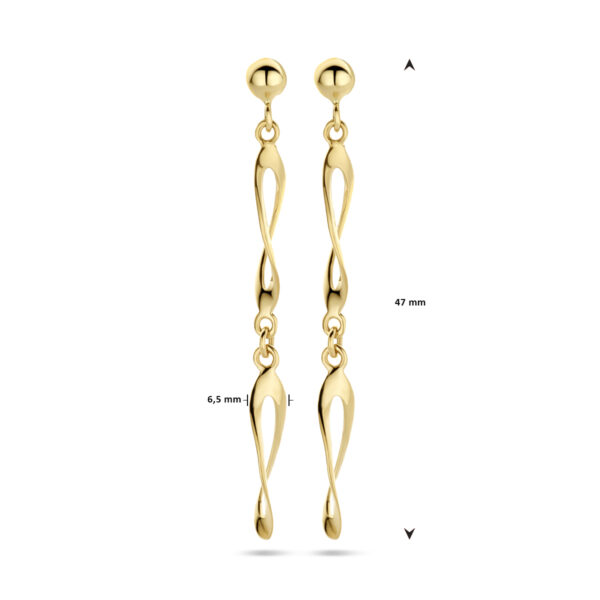 oorhangers 47 mm 14K geelgoud - Afbeelding 4