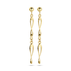 oorhangers 47 mm 14K geelgoud
