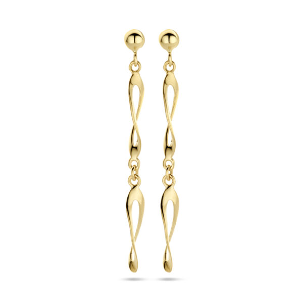 oorhangers 47 mm 14K geelgoud