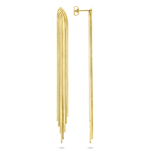 oorhangers 95 mm 1 micron zilver verguld (geel) - Afbeelding 3