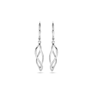 oorhangers brisur haak 36 mm zilver gerhodineerd