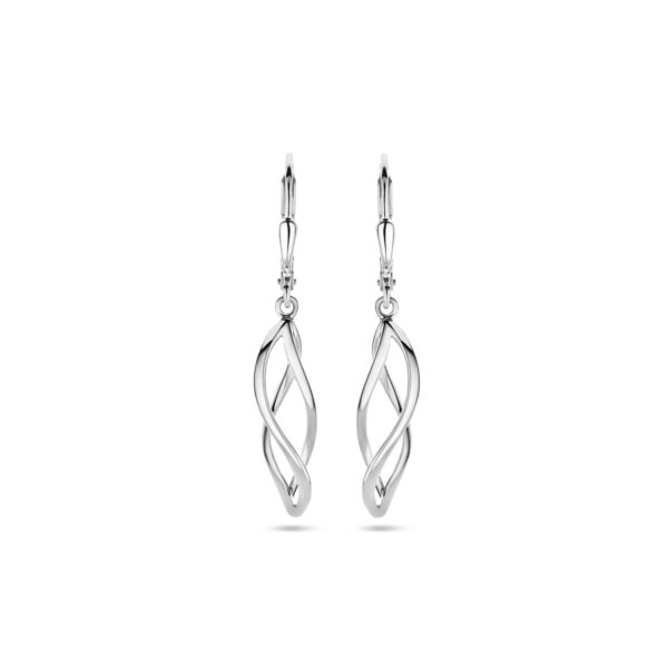 oorhangers brisur haak 36 mm zilver gerhodineerd