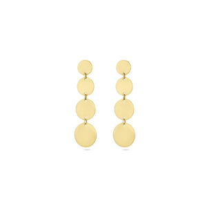 oorhangers cirkels 14K geelgoud
