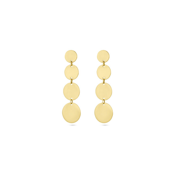 oorhangers cirkels 14K geelgoud
