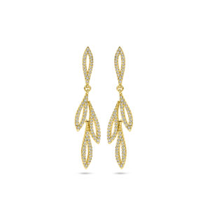 oorhangers diamant 0.540ct (2x 0.27ct) h si 14K geelgoud