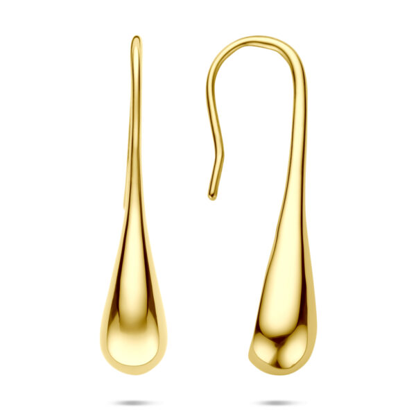 oorhangers franse haak 38 mm 1 micron zilver verguld (geel)