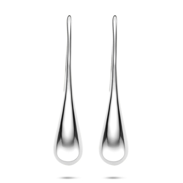 oorhangers franse haak 38 mm zilver gerhodineerd - Afbeelding 3
