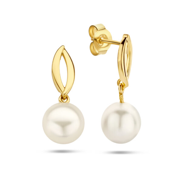 oorhangers parel 14K geelgoud - Afbeelding 3