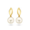 oorhangers parel 14K geelgoud