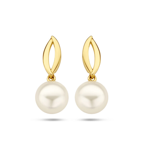 oorhangers parel 14K geelgoud