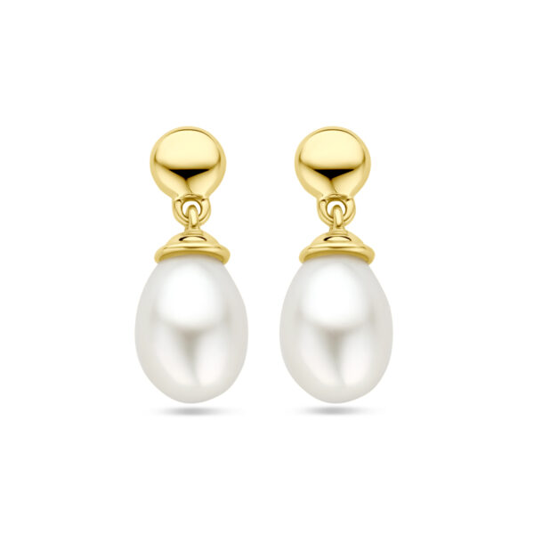 oorhangers parel 14K geelgoud