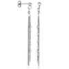 oorhangers schakel 55 mm zilver gerhodineerd - Afbeelding 3