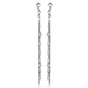 oorhangers schakel 55 mm zilver gerhodineerd