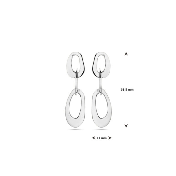 oorhangers zilver gerhodineerd - Afbeelding 4