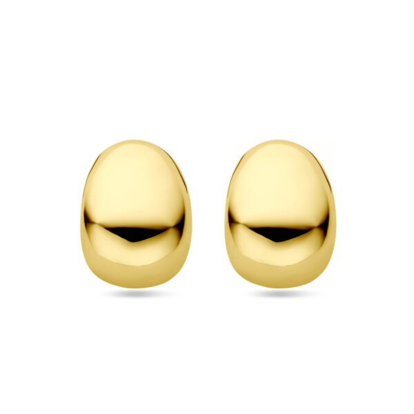 oorknoppen 17 mm 14K geelgoud
