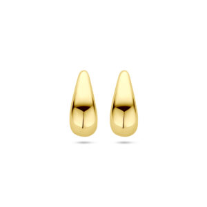 oorknoppen druppel 15,5 mm 14K geelgoud