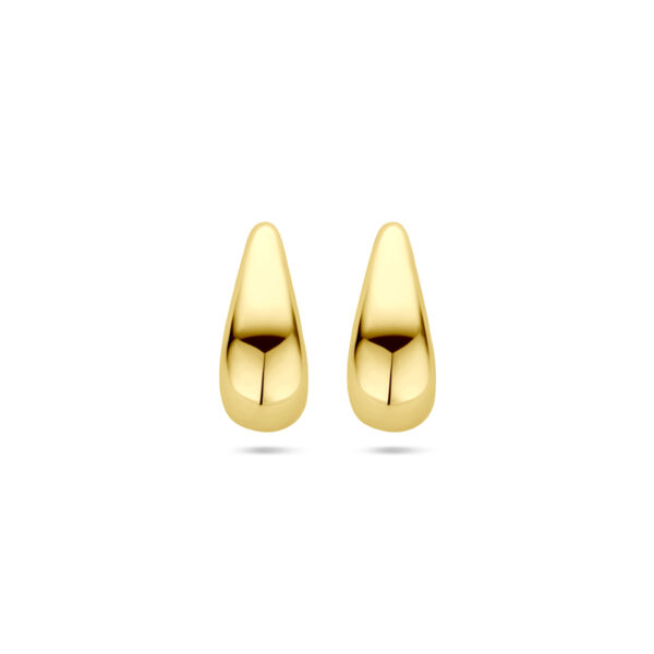 oorknoppen druppel 15,5 mm 14K geelgoud