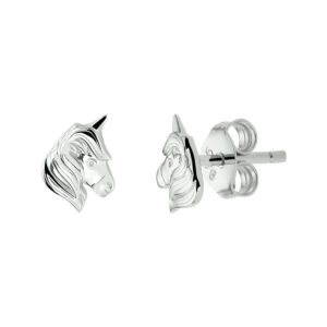 oorknoppen eenhoorn zilver gerhodineerd