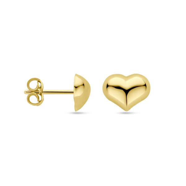 oorknoppen hartje 5,5 mm 14K geelgoud - Afbeelding 3