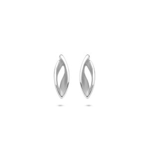 oorknoppen poli/mat 12 mm zilver gerhodineerd