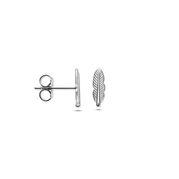 oorknoppen veer 10,5 mm zilver gerhodineerd - Afbeelding 3