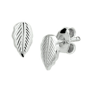 oorknoppen veer zilver gerhodineerd