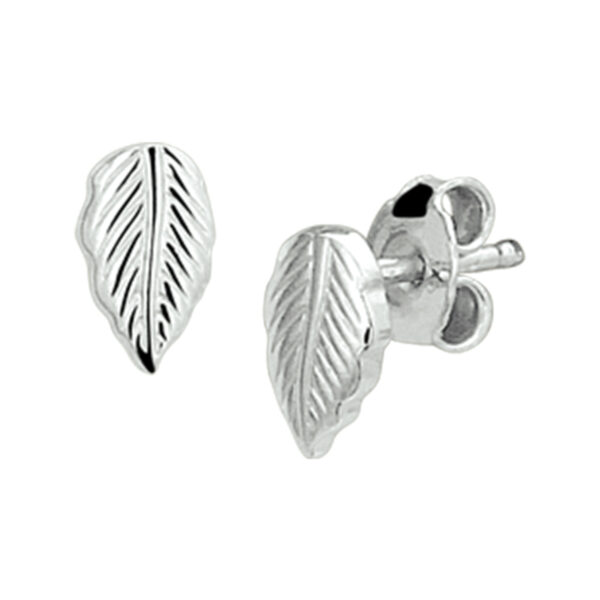 oorknoppen veer zilver gerhodineerd