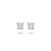 oorknoppen zirkonia 4 mm zilver gerhodineerd