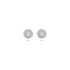 oorknoppen zirkonia 6 mm zilver gerhodineerd