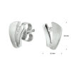 oorknoppen zirkonia zilver gerhodineerd - Afbeelding 3