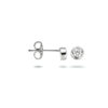 oorknoppen zirkonia zilver gerhodineerd - Afbeelding 3
